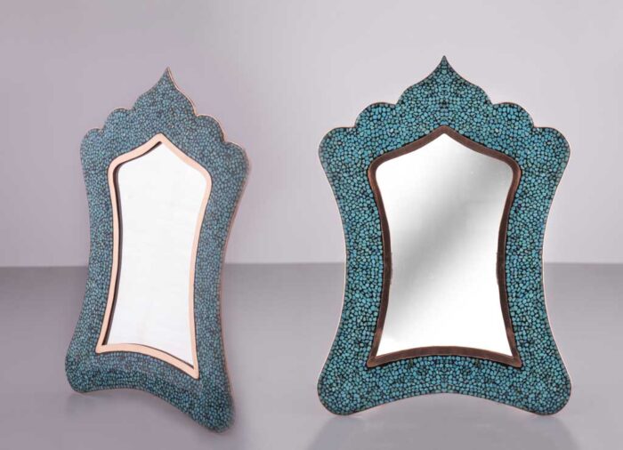 آینه فیروزه کوبی مستطیلی آریا