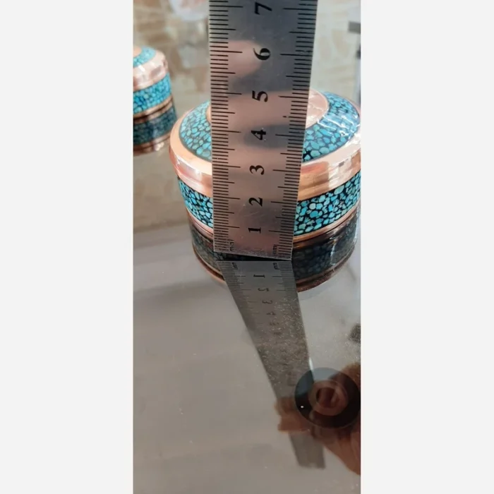 جعبه جواهر فیروزه کوبی ارتفاع جعبه